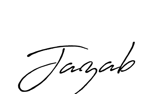 Design your own signature with our free online signature maker. With this signature software, you can create a handwritten (Antro_Vectra_Bolder) signature for name Jazab. Jazab signature style 7 images and pictures png