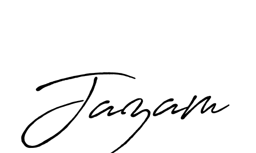 Jazam stylish signature style. Best Handwritten Sign (Antro_Vectra_Bolder) for my name. Handwritten Signature Collection Ideas for my name Jazam. Jazam signature style 7 images and pictures png