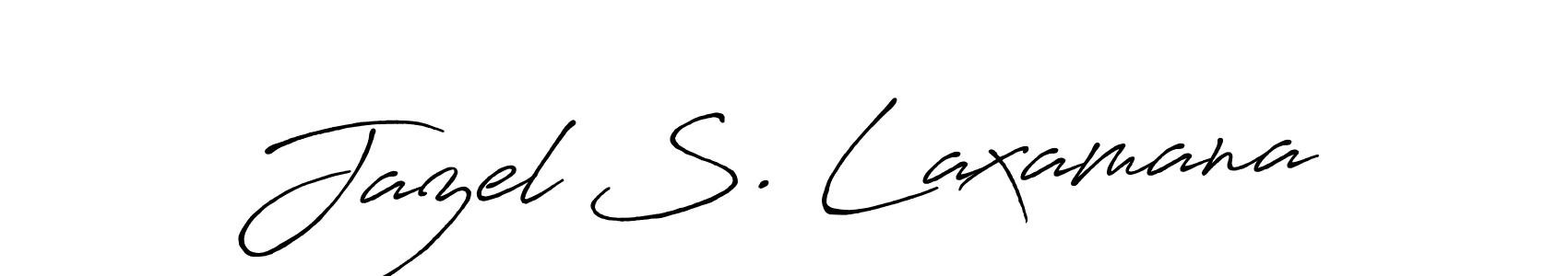 How to make Jazel S. Laxamana signature? Antro_Vectra_Bolder is a professional autograph style. Create handwritten signature for Jazel S. Laxamana name. Jazel S. Laxamana signature style 7 images and pictures png