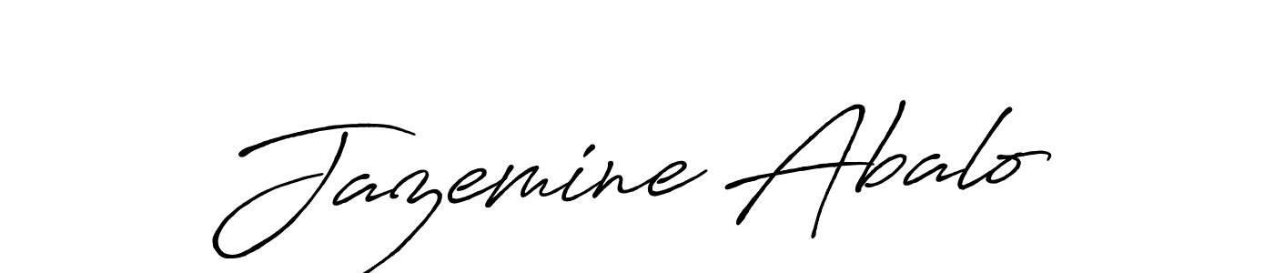 You can use this online signature creator to create a handwritten signature for the name Jazemine Abalo. This is the best online autograph maker. Jazemine Abalo signature style 7 images and pictures png