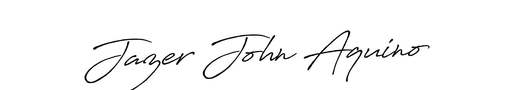 Use a signature maker to create a handwritten signature online. With this signature software, you can design (Antro_Vectra_Bolder) your own signature for name Jazer John Aquino. Jazer John Aquino signature style 7 images and pictures png