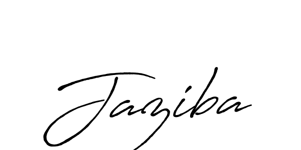 Also we have Jaziba name is the best signature style. Create professional handwritten signature collection using Antro_Vectra_Bolder autograph style. Jaziba signature style 7 images and pictures png