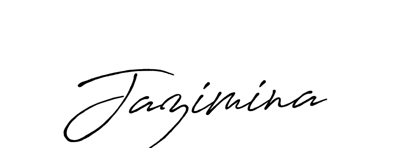 Use a signature maker to create a handwritten signature online. With this signature software, you can design (Antro_Vectra_Bolder) your own signature for name Jazimina. Jazimina signature style 7 images and pictures png