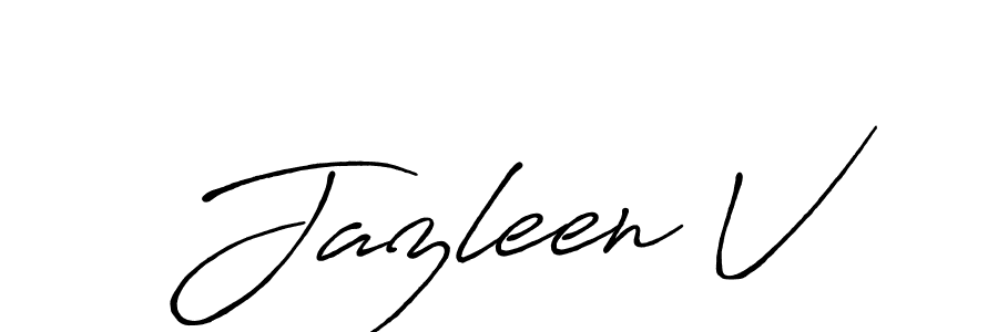 You can use this online signature creator to create a handwritten signature for the name Jazleen V. This is the best online autograph maker. Jazleen V signature style 7 images and pictures png