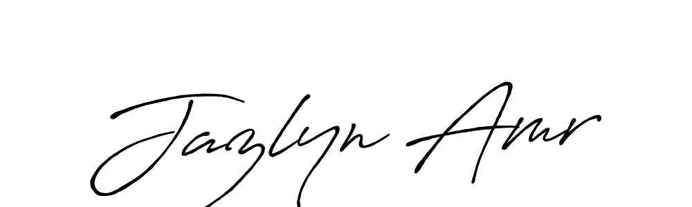 You can use this online signature creator to create a handwritten signature for the name Jazlyn Amr. This is the best online autograph maker. Jazlyn Amr signature style 7 images and pictures png