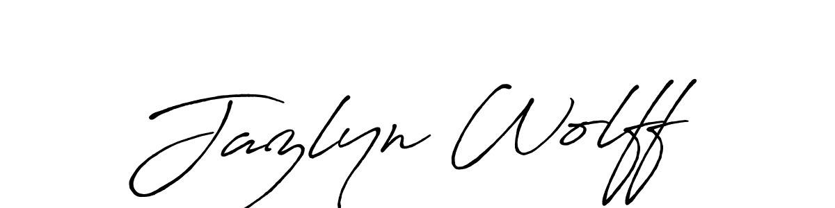 You can use this online signature creator to create a handwritten signature for the name Jazlyn Wolff. This is the best online autograph maker. Jazlyn Wolff signature style 7 images and pictures png
