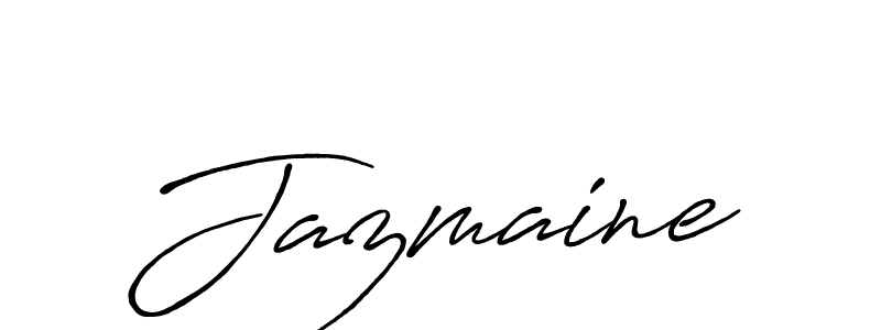 Create a beautiful signature design for name Jazmaine. With this signature (Antro_Vectra_Bolder) fonts, you can make a handwritten signature for free. Jazmaine signature style 7 images and pictures png