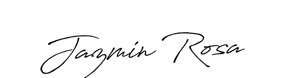 Design your own signature with our free online signature maker. With this signature software, you can create a handwritten (Antro_Vectra_Bolder) signature for name Jazmin Rosa. Jazmin Rosa signature style 7 images and pictures png