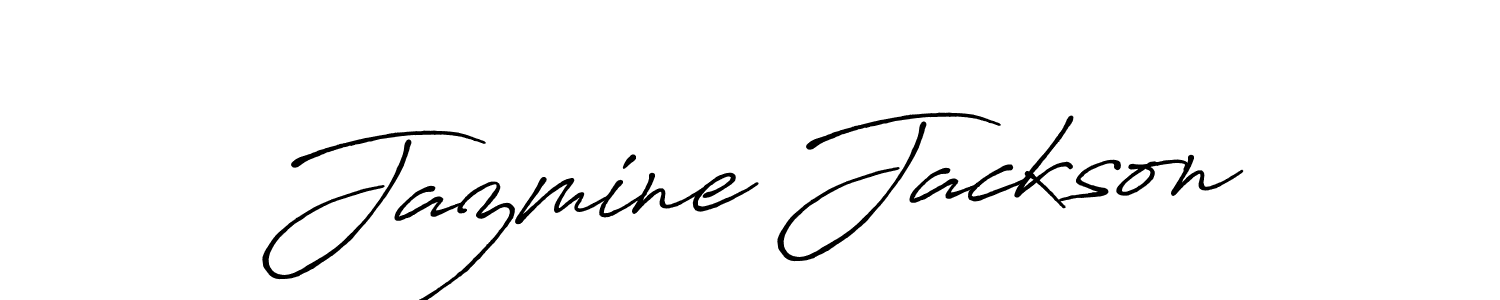 Design your own signature with our free online signature maker. With this signature software, you can create a handwritten (Antro_Vectra_Bolder) signature for name Jazmine Jackson. Jazmine Jackson signature style 7 images and pictures png