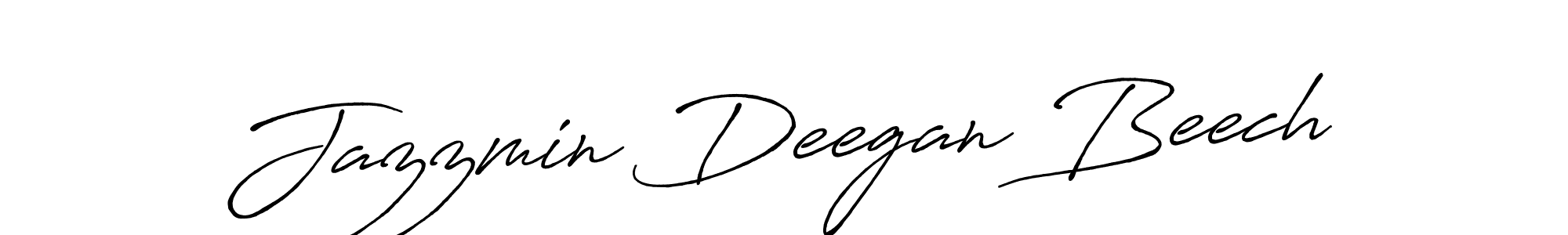 Use a signature maker to create a handwritten signature online. With this signature software, you can design (Antro_Vectra_Bolder) your own signature for name Jazzmin Deegan Beech. Jazzmin Deegan Beech signature style 7 images and pictures png