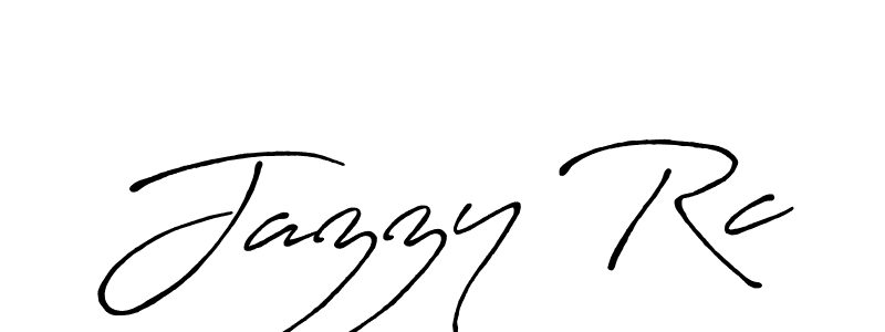 Jazzy Rc stylish signature style. Best Handwritten Sign (Antro_Vectra_Bolder) for my name. Handwritten Signature Collection Ideas for my name Jazzy Rc. Jazzy Rc signature style 7 images and pictures png