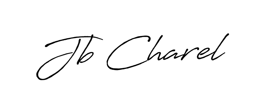 How to make Jb Charel name signature. Use Antro_Vectra_Bolder style for creating short signs online. This is the latest handwritten sign. Jb Charel signature style 7 images and pictures png