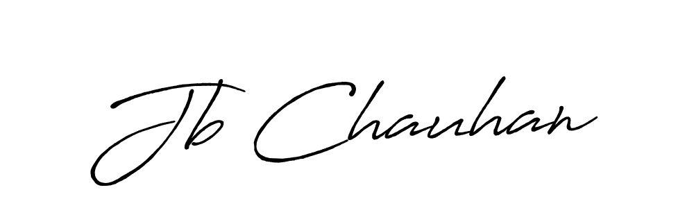 Create a beautiful signature design for name Jb Chauhan. With this signature (Antro_Vectra_Bolder) fonts, you can make a handwritten signature for free. Jb Chauhan signature style 7 images and pictures png