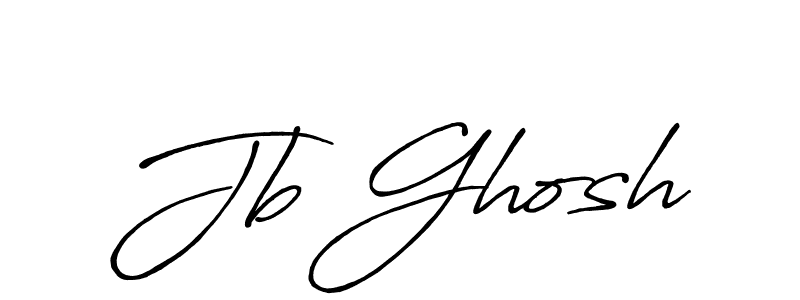 Make a beautiful signature design for name Jb Ghosh. With this signature (Antro_Vectra_Bolder) style, you can create a handwritten signature for free. Jb Ghosh signature style 7 images and pictures png