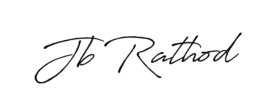 How to make Jb Rathod name signature. Use Antro_Vectra_Bolder style for creating short signs online. This is the latest handwritten sign. Jb Rathod signature style 7 images and pictures png