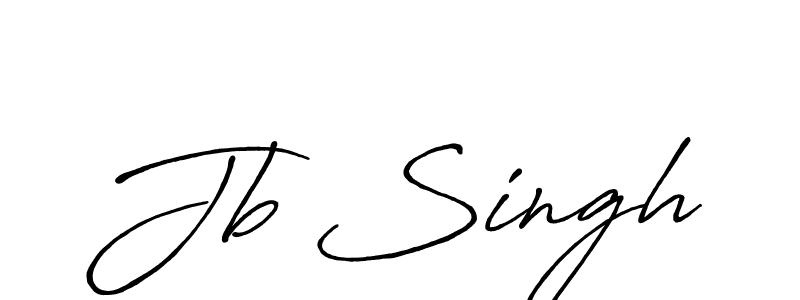 Jb Singh stylish signature style. Best Handwritten Sign (Antro_Vectra_Bolder) for my name. Handwritten Signature Collection Ideas for my name Jb Singh. Jb Singh signature style 7 images and pictures png