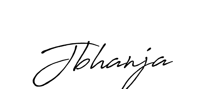 Jbhanja stylish signature style. Best Handwritten Sign (Antro_Vectra_Bolder) for my name. Handwritten Signature Collection Ideas for my name Jbhanja. Jbhanja signature style 7 images and pictures png