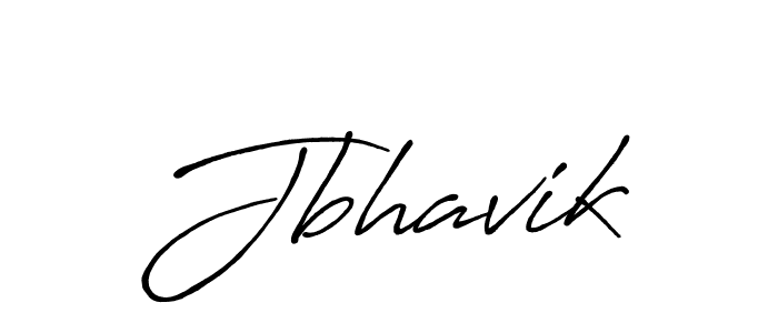 Jbhavik stylish signature style. Best Handwritten Sign (Antro_Vectra_Bolder) for my name. Handwritten Signature Collection Ideas for my name Jbhavik. Jbhavik signature style 7 images and pictures png