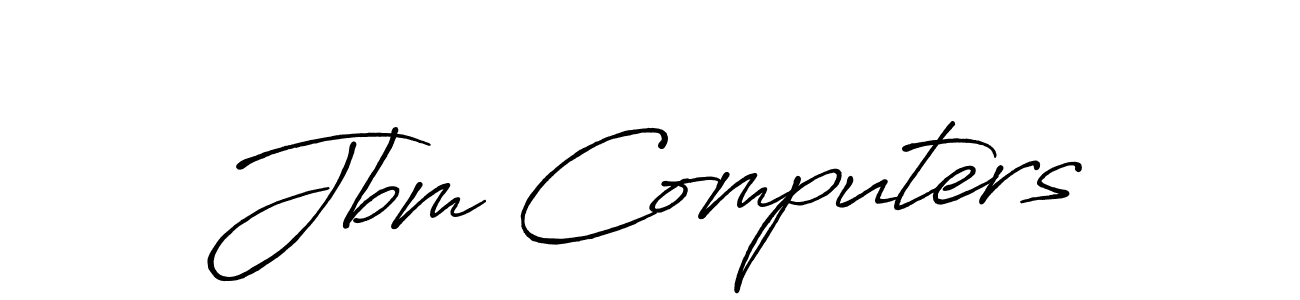 How to make Jbm Computers signature? Antro_Vectra_Bolder is a professional autograph style. Create handwritten signature for Jbm Computers name. Jbm Computers signature style 7 images and pictures png