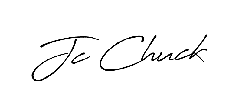 Also You can easily find your signature by using the search form. We will create Jc Chuck name handwritten signature images for you free of cost using Antro_Vectra_Bolder sign style. Jc Chuck signature style 7 images and pictures png