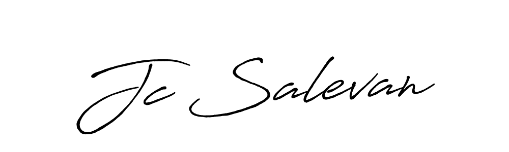 Also You can easily find your signature by using the search form. We will create Jc Salevan name handwritten signature images for you free of cost using Antro_Vectra_Bolder sign style. Jc Salevan signature style 7 images and pictures png