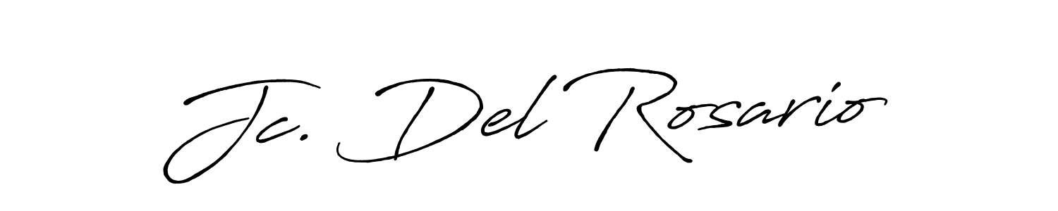 Also we have Jc. Del Rosario name is the best signature style. Create professional handwritten signature collection using Antro_Vectra_Bolder autograph style. Jc. Del Rosario signature style 7 images and pictures png