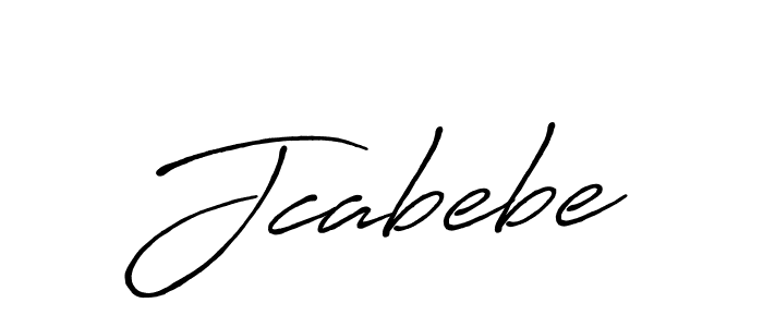 Design your own signature with our free online signature maker. With this signature software, you can create a handwritten (Antro_Vectra_Bolder) signature for name Jcabebe. Jcabebe signature style 7 images and pictures png