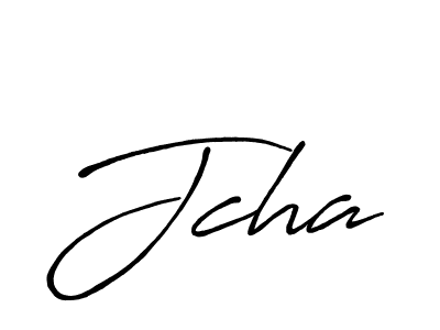 if you are searching for the best signature style for your name Jcha. so please give up your signature search. here we have designed multiple signature styles  using Antro_Vectra_Bolder. Jcha signature style 7 images and pictures png