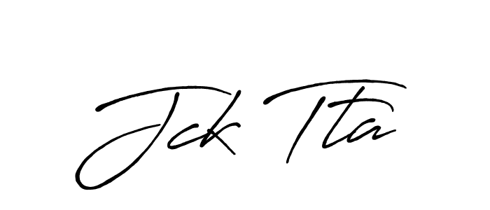 Create a beautiful signature design for name Jck Tta. With this signature (Antro_Vectra_Bolder) fonts, you can make a handwritten signature for free. Jck Tta signature style 7 images and pictures png