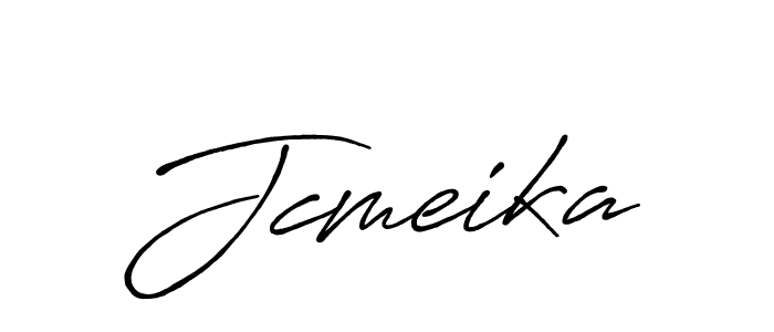 Create a beautiful signature design for name Jcmeika. With this signature (Antro_Vectra_Bolder) fonts, you can make a handwritten signature for free. Jcmeika signature style 7 images and pictures png
