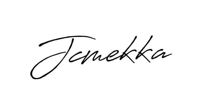 if you are searching for the best signature style for your name Jcmekka. so please give up your signature search. here we have designed multiple signature styles  using Antro_Vectra_Bolder. Jcmekka signature style 7 images and pictures png