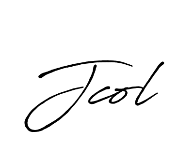 Create a beautiful signature design for name Jcol. With this signature (Antro_Vectra_Bolder) fonts, you can make a handwritten signature for free. Jcol signature style 7 images and pictures png