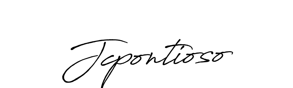 Design your own signature with our free online signature maker. With this signature software, you can create a handwritten (Antro_Vectra_Bolder) signature for name Jcpontioso. Jcpontioso signature style 7 images and pictures png