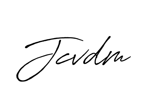 Jcvdm stylish signature style. Best Handwritten Sign (Antro_Vectra_Bolder) for my name. Handwritten Signature Collection Ideas for my name Jcvdm. Jcvdm signature style 7 images and pictures png