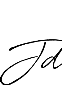 How to make Jd signature? Antro_Vectra_Bolder is a professional autograph style. Create handwritten signature for Jd name. Jd signature style 7 images and pictures png