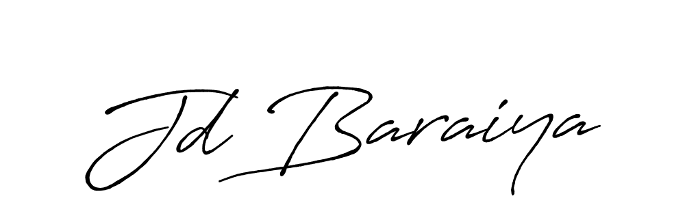 How to make Jd Baraiya signature? Antro_Vectra_Bolder is a professional autograph style. Create handwritten signature for Jd Baraiya name. Jd Baraiya signature style 7 images and pictures png