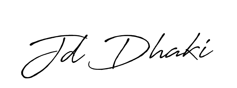 How to make Jd Dhaki signature? Antro_Vectra_Bolder is a professional autograph style. Create handwritten signature for Jd Dhaki name. Jd Dhaki signature style 7 images and pictures png