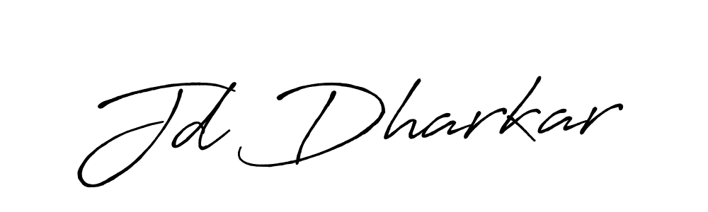 Create a beautiful signature design for name Jd Dharkar. With this signature (Antro_Vectra_Bolder) fonts, you can make a handwritten signature for free. Jd Dharkar signature style 7 images and pictures png