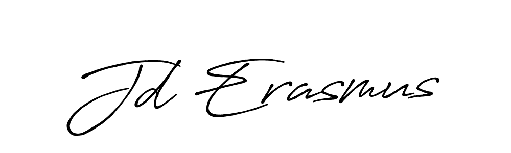 Create a beautiful signature design for name Jd Erasmus. With this signature (Antro_Vectra_Bolder) fonts, you can make a handwritten signature for free. Jd Erasmus signature style 7 images and pictures png
