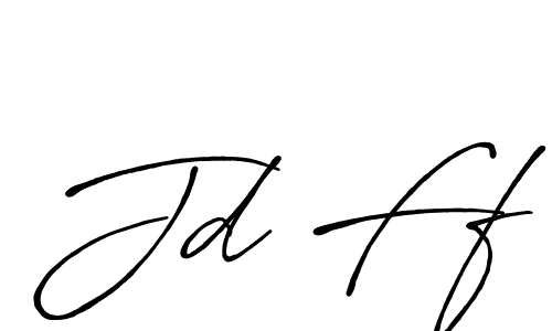 How to make Jd Ff name signature. Use Antro_Vectra_Bolder style for creating short signs online. This is the latest handwritten sign. Jd Ff signature style 7 images and pictures png