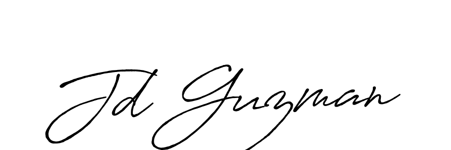 Design your own signature with our free online signature maker. With this signature software, you can create a handwritten (Antro_Vectra_Bolder) signature for name Jd Guzman. Jd Guzman signature style 7 images and pictures png