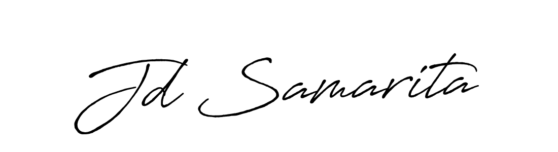 if you are searching for the best signature style for your name Jd Samarita. so please give up your signature search. here we have designed multiple signature styles  using Antro_Vectra_Bolder. Jd Samarita signature style 7 images and pictures png