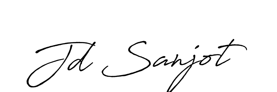 Also You can easily find your signature by using the search form. We will create Jd Sanjot name handwritten signature images for you free of cost using Antro_Vectra_Bolder sign style. Jd Sanjot signature style 7 images and pictures png