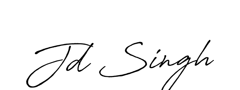Also we have Jd Singh name is the best signature style. Create professional handwritten signature collection using Antro_Vectra_Bolder autograph style. Jd Singh signature style 7 images and pictures png