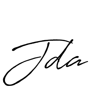 Design your own signature with our free online signature maker. With this signature software, you can create a handwritten (Antro_Vectra_Bolder) signature for name Jda. Jda signature style 7 images and pictures png