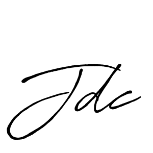 Make a beautiful signature design for name Jdc. With this signature (Antro_Vectra_Bolder) style, you can create a handwritten signature for free. Jdc signature style 7 images and pictures png