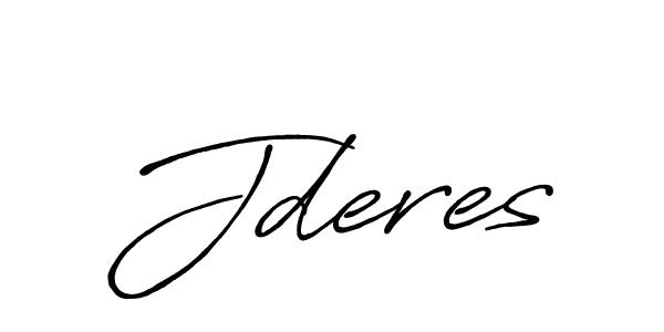 How to make Jderes signature? Antro_Vectra_Bolder is a professional autograph style. Create handwritten signature for Jderes name. Jderes signature style 7 images and pictures png