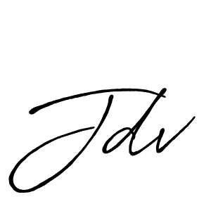 Create a beautiful signature design for name Jdv. With this signature (Antro_Vectra_Bolder) fonts, you can make a handwritten signature for free. Jdv signature style 7 images and pictures png