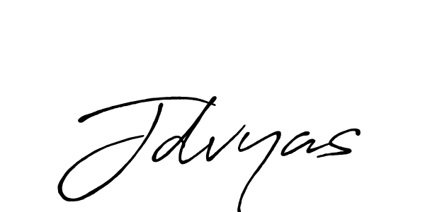 How to make Jdvyas name signature. Use Antro_Vectra_Bolder style for creating short signs online. This is the latest handwritten sign. Jdvyas signature style 7 images and pictures png