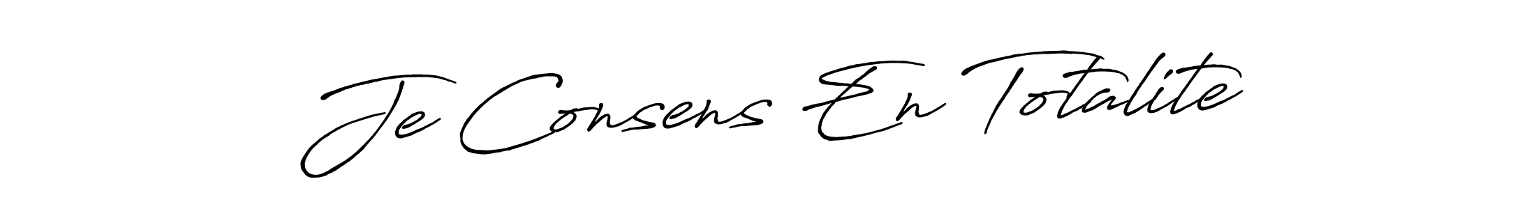 How to make Je Consens En Totalite signature? Antro_Vectra_Bolder is a professional autograph style. Create handwritten signature for Je Consens En Totalite name. Je Consens En Totalite signature style 7 images and pictures png